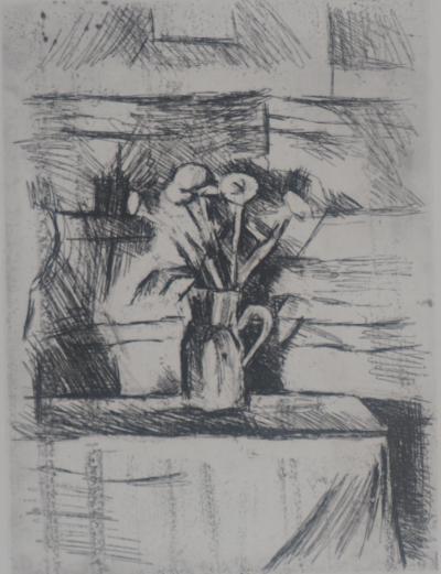Auguste Berthault -Table de salon  - Gravure originale 2