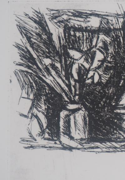 Vincent Gagliardi - Deux vases sur la table - Gravure original 2