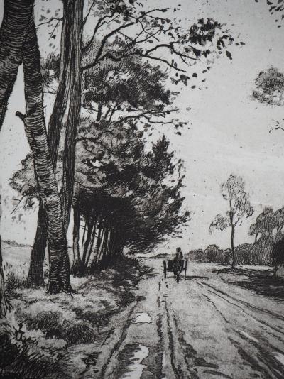 Eugène Delâtre - Paris et la Seine sous la neige - Gravure originale 2