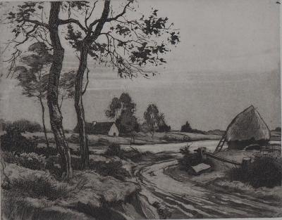 Eugène Delâtre - La meule - Gravure originale 2