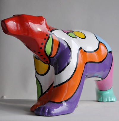 Déesse - Ours polychrome - Sculpture 2