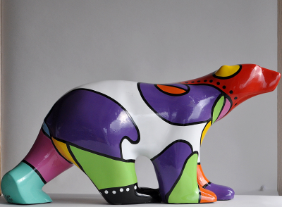 Déesse - Ours polychrome - Sculpture 2