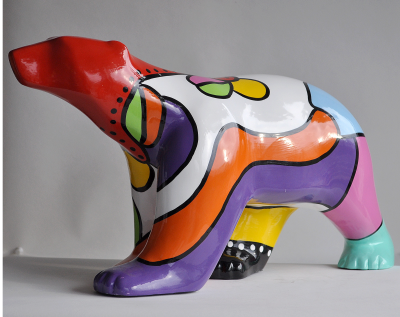 Déesse - Ours polychrome - Sculpture 2
