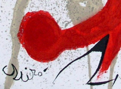 Joan MIRO - Jardin au clair de lune, 1973  - Lithographie originale signée dans la planche 2