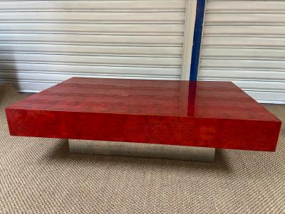 Willy RIZZO - Table basse rouge 2