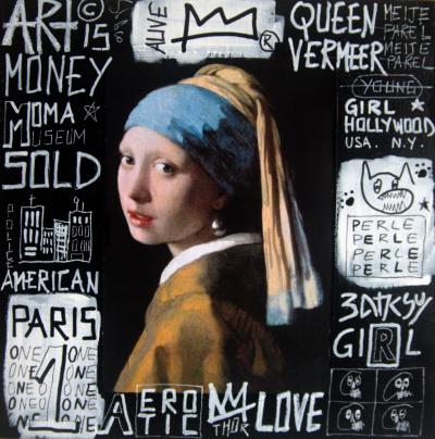 SPACO - Queen Vermeer, 2021 - Signed mixed media 2