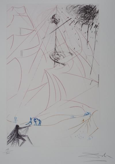 Salvador DALI - Le vaisseau fantôme - Gravure originale signée au crayon 2