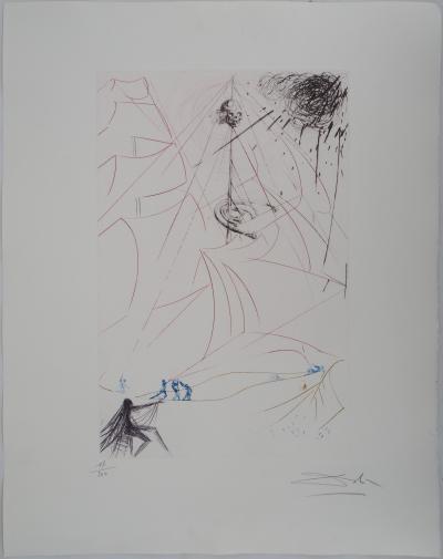 Salvador DALI - Le vaisseau fantôme - Gravure originale signée au crayon 2