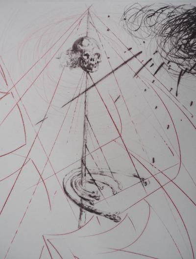Salvador DALI - Le vaisseau fantôme - Gravure originale signée au crayon 2