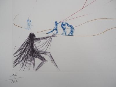 Salvador DALI - Le vaisseau fantôme - Gravure originale signée au crayon 2