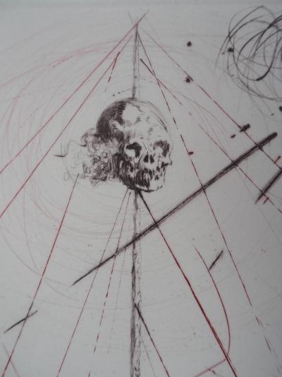 Salvador DALI - Le vaisseau fantôme - Gravure originale signée au crayon 2