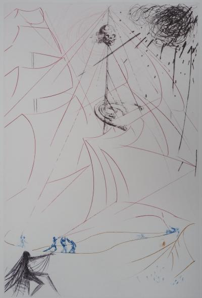 Salvador DALI - Le vaisseau fantôme - Gravure originale signée au crayon 2