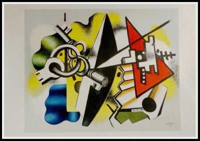 Fernand LEGER (d’après) - Composition abstraite IV  - Lithographie 2