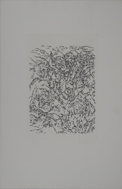 Alain Delpech - Montagnes abstraites - Gravure originale signée 2