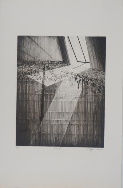 Etienne Tingaud - Présomption, 1983 - Gravure originale signée 2