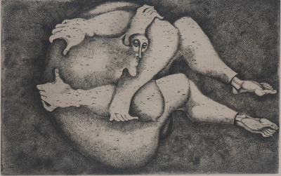 Yves Jobert - Cosmonaute de passage - Gravure originale signée 2