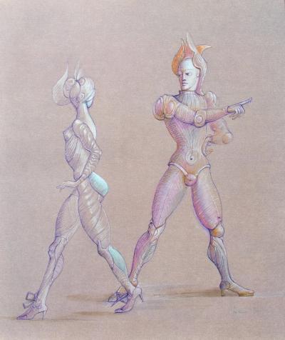 Léonor FINI : La direction, 1980, Lithographie signée 2