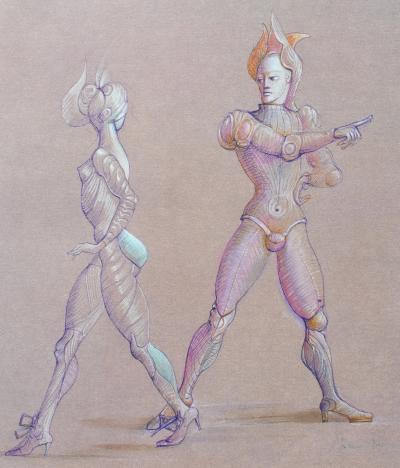 Léonor FINI : La direction, 1980, Lithographie signée 2
