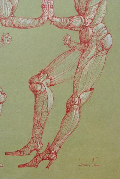 Léonor FINI : Je t'aime, moi non plus, 1980, Lithographie signée 2