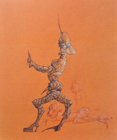 Léonor FINI - Le danseur, 1980 - Lithographie signée 2