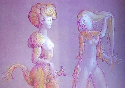 Léonor FINI - Le serpent, 1980 - Lithographie 2