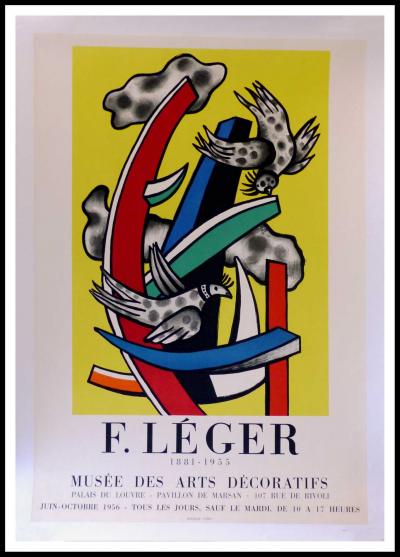 Fernand LEGER - Musée des Arts décoratifs,1956 - Affiche 2