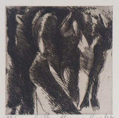 Poncelet - Silhouettes - Gravure originale signée 2