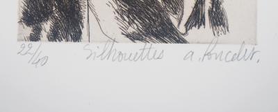 Poncelet - Silhouettes - Gravure originale signée 2