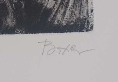 Devorah Boxer - Pinceau d'artiste (calligraphie) - Gravure originale signée 2