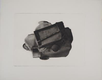Christian FOSSIER -   Essai mécanique, 1976 - Gravure originale signée 2
