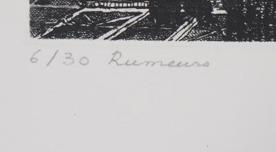 Hélène CSECH : Rumeurs - Gravure originale signée 2