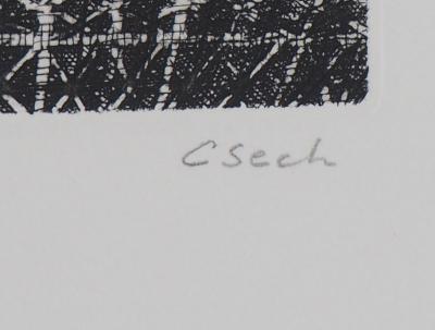 Hélène CSECH : Rumeurs - Gravure originale signée 2