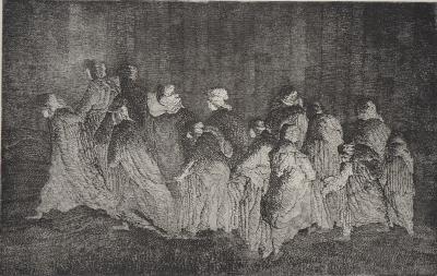 Hélène CSECH : Pèlerinage - Gravure originale signée 2