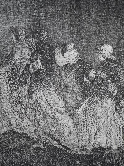 Hélène CSECH : Pèlerinage - Gravure originale signée 2