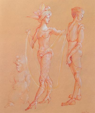 Léonor FINI - Pudique provocante, 1980, Lithographie signée 2