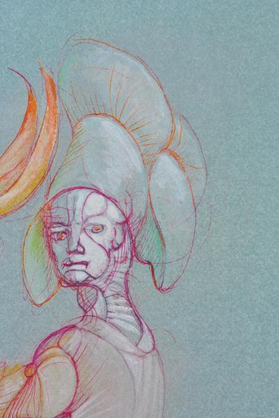 Léonor FINI : Jeu à trois, 1980, Lithographie signée 2