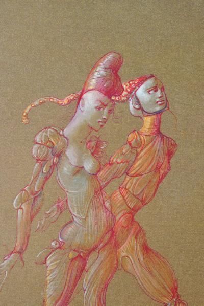 Léonor FINI : Roméo et Juliette surréalistes, 1980, Lithographie signée 2
