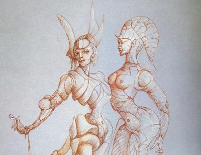 Léonor FINI - Couple surréaliste, 1980 - Lithographie 2