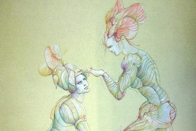 Léonor FINI - La demande en mariage, 1980 - Lithographie signée 2