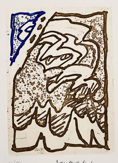 Pierre ALECHINSKY - Composition, 1980 - Gravure originale signée et numérotée 2