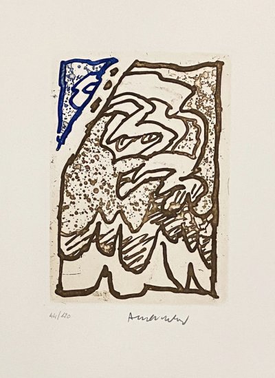 Pierre ALECHINSKY - Composition, 1980 - Gravure originale signée et numérotée