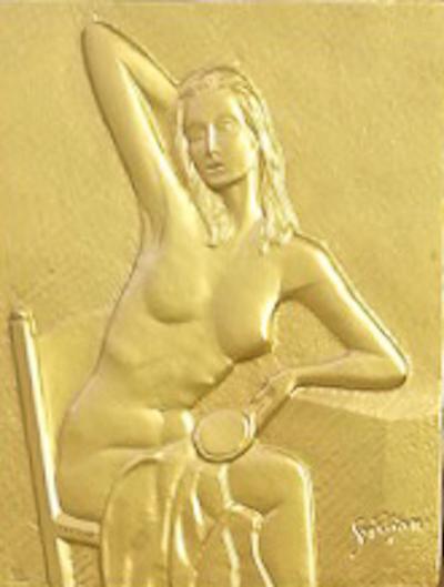 Gregorio SCILTIAN - Nu féminin - bas-relief 2