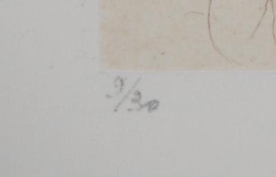 Cecile REIMS: Solitary tree - Original signed etching 2