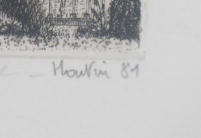 François HOUTIN : Des animaux et des hommes , 1981 - Gravure originale signée 2