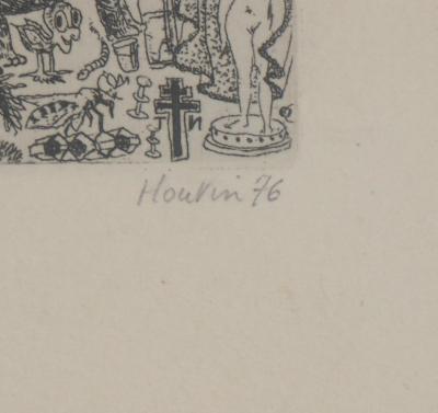 François HOUTIN : La création du monde, 1976 - Gravure originale signée 2