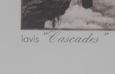 François HOUTIN : Cascades - Héliogravure originale signée 2