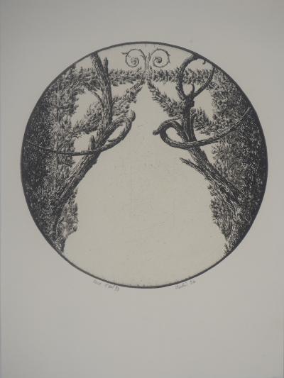 François HOUTIN - Sully, 1994 - Gravure originale signée 2