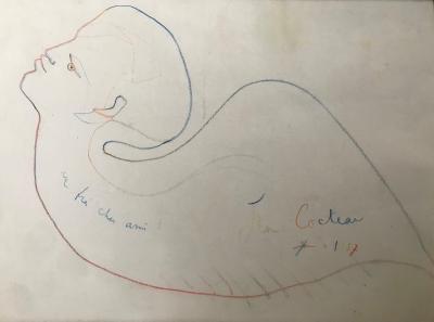 Jean COCTEAU – Dessin signé et dédicacé 2