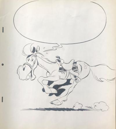 MORRIS – Dessin original Jolly Jumper 2