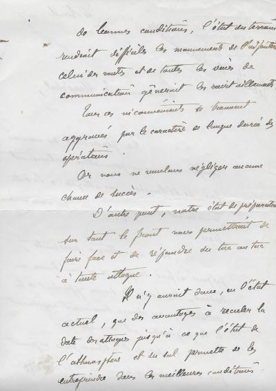 Général Robert NIVELLE – Lettre autographe signée – Première guerre mondiale 2